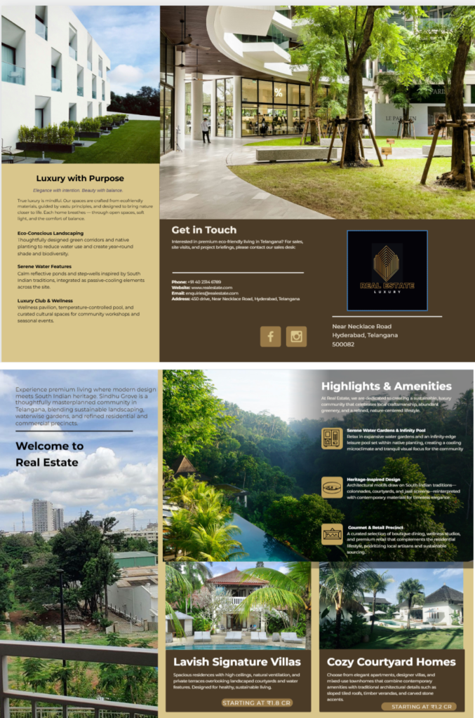 real estate brochure