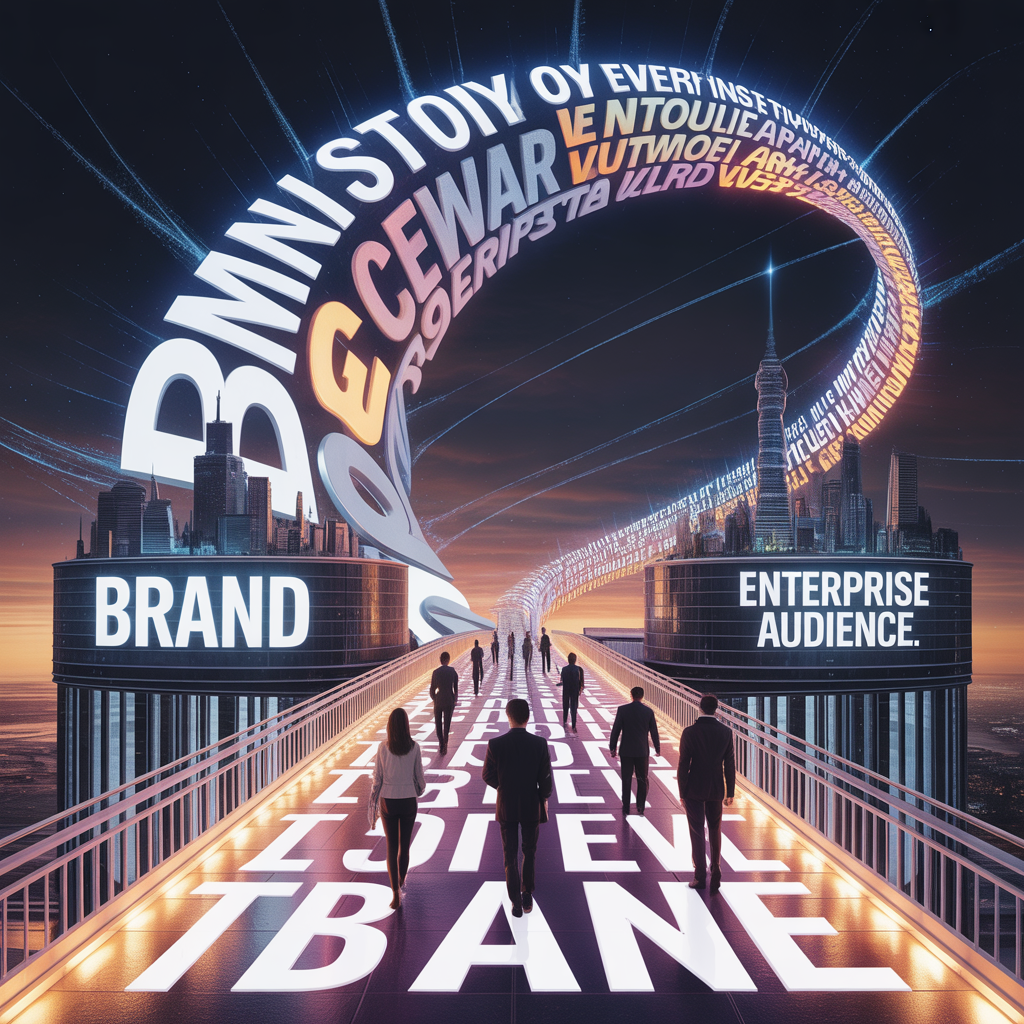 ideogram v3.0 a massive glowing bridge made from flowing words symbols and story fragments con 0